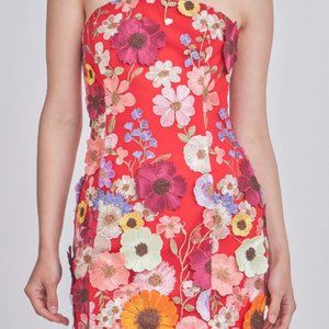 NWT! FLORAL EMBROIDERED MINI DRESS by Endless Rose Size SMALL